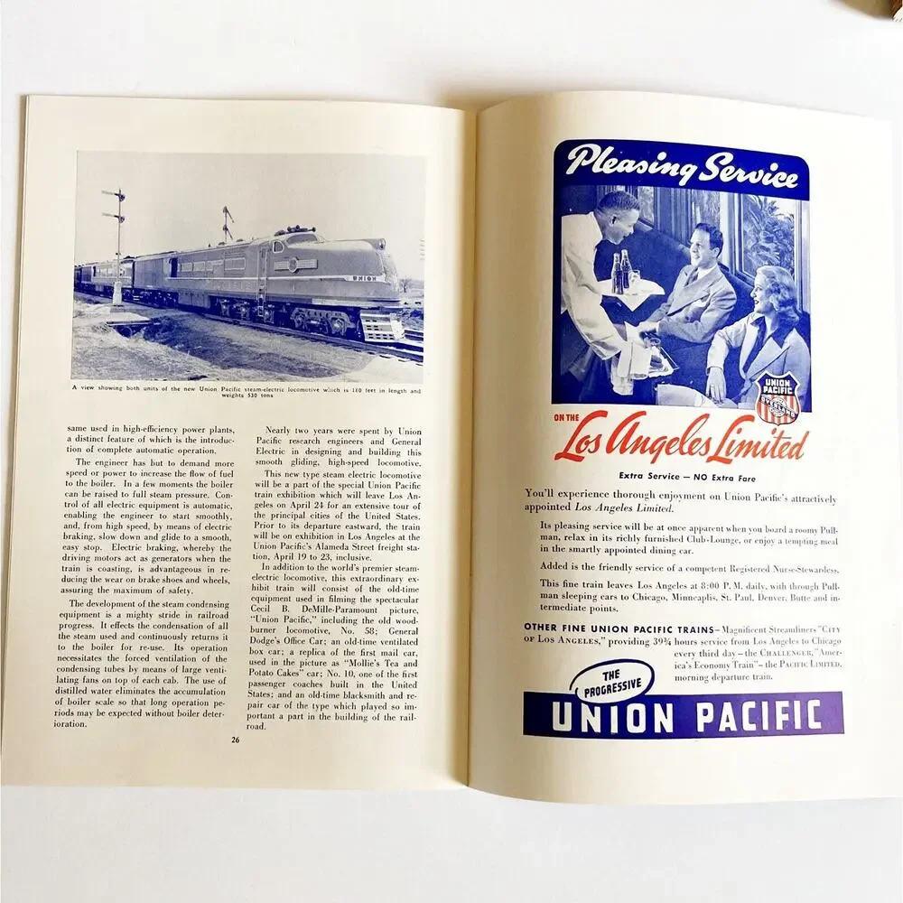 Union Pacific The Arrowhead 1939 Union Station Zion Bryce Trains Ads Hotel Calif